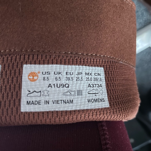 100% Real Suede & Leather Tall Partial Lace-Up Heeled Timberland Boots - Picture 14 of 14